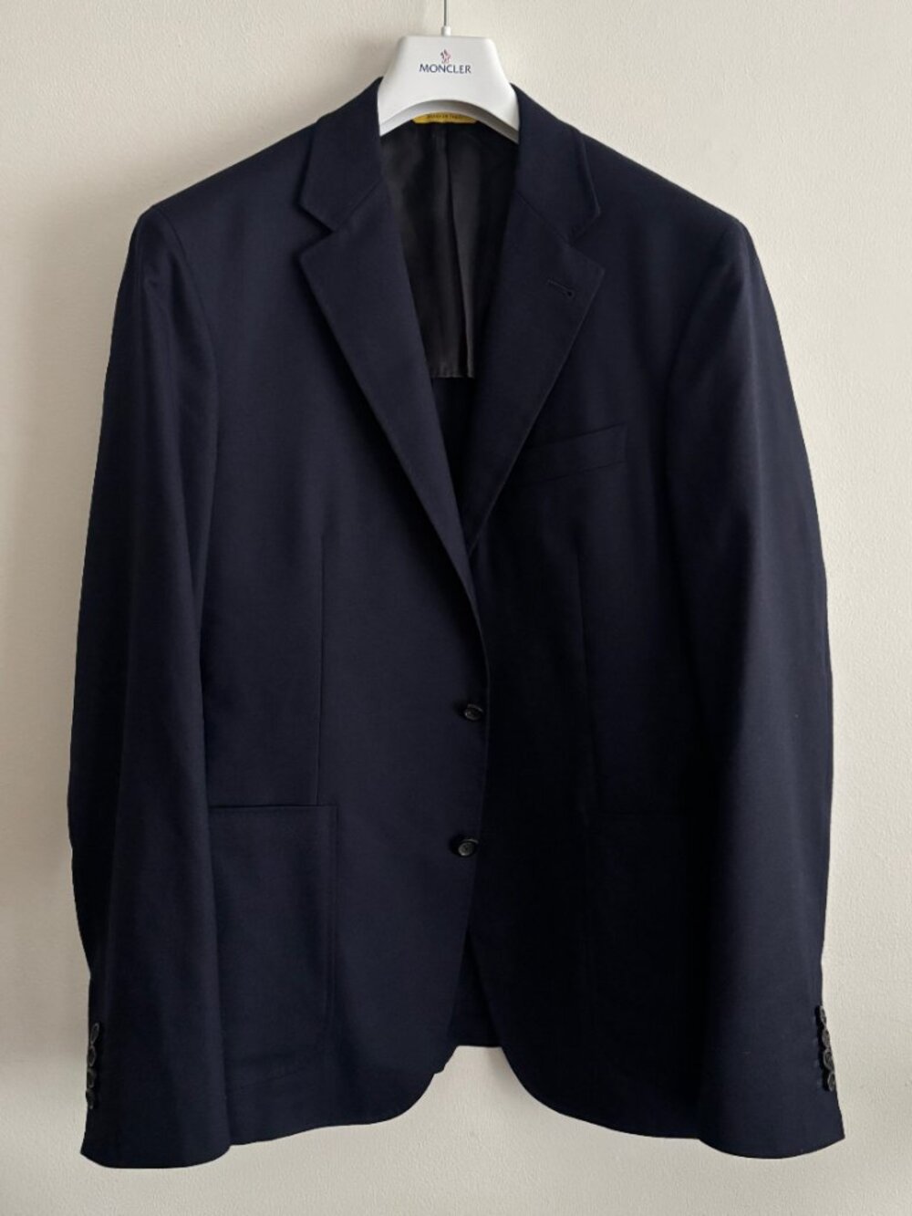 $2395 Canali Kei Unstructured Navy Wool Sport Coat/ Blazer - 44